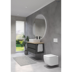 Zestaw Vernal miska WC wisząca PureRim z powłoką SmartClean z deską wolnoopadającą Slim OLTENS 42507000