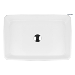 Lustra umywalka 60,5x35 cm nablatowa prostokątna biała OLTENS 40306000