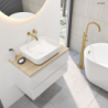 Hadsel umywalka 50x40 cm nablatowa z powłoką SmartClean biała OLTENS 40808000