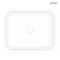 Hadsel umywalka 50x40 cm nablatowa z powłoką SmartClean biała OLTENS 40808000
