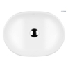 Hamnes umywalka 47,5x34 cm nablatowa owalna z powłoką SmartClean biała OLTENS 40809000