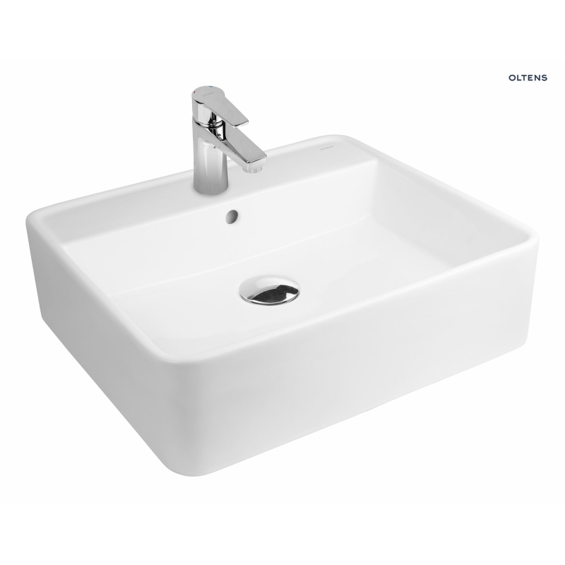 Duve umywalka 50,5x46 cm nablatowa prostokątna SmartClean biała OLTENS 41811000