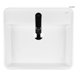 Duve umywalka 50,5x46 cm nablatowa prostokątna SmartClean biała OLTENS 41811000