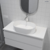 Lom umywalka 55x34 cm nablatowa owalna z powłoką SmartClean biała OLTENS 40811000