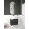 Etne umywalka 40x33 cm nablatowa owalna z powłoką SmartClean biała OLTENS 40813000