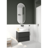 Etne umywalka 40x33 cm nablatowa owalna z powłoką SmartClean biała OLTENS 40813000