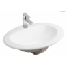 Kjos umywalka 52x46 cm wpuszczana w blat owalna z powłoką SmartClean biała OLTENS 41700000