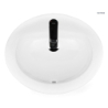 Kjos umywalka 52x46 cm wpuszczana w blat owalna z powłoką SmartClean biała OLTENS 41700000