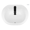 Asta umywalka 55x42 cm wpuszczana w blat owalna z powłoką SmartClean biała OLTENS 41702000