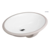 Mana umywalka 46x38 cm podblatowa owalna z powłoką SmartClean biała OLTENS 40600000