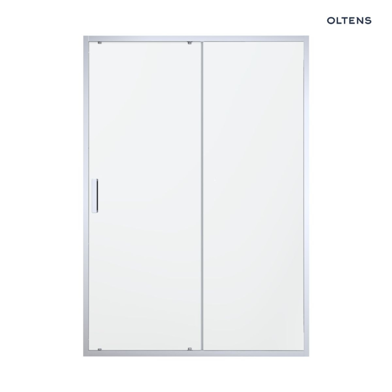Fulla drzwi prysznicowe 120 cm wnękowe chrom błyszczący/szkło przezroczyste OLTENS 21202100