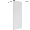 Bo Walk-in ścianka prysznicowa 80 cm czarny mat/szkło przezroczyste OLTENS 22000300