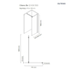 Bo Walk-in ścianka prysznicowa 80 cm czarny mat/szkło przezroczyste OLTENS 22000300
