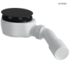 Pite Turbo syfon do brodzika 90 mm plastikowy czarny mat OLTENS 08001300