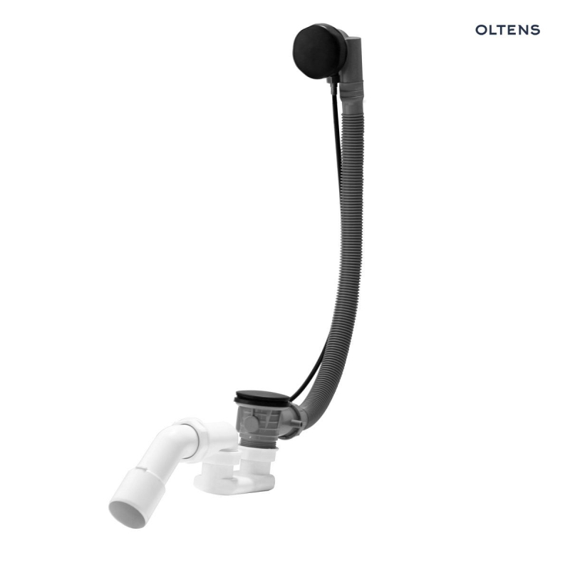 Oster syfon wannowy automatyczny z pokrętłem czarny mat OLTENS 03001300