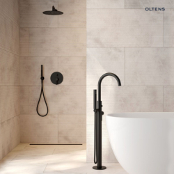 Lagan ramię deszczownicy 40 cm okrągłe czarny mat OLTENS 39400300