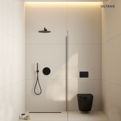 Lagan ramię deszczownicy 40 cm okrągłe czarny mat OLTENS 39400300