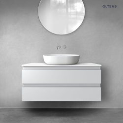 Vernal szafka 100 cm podumywalkowa wisząca szary mat OLTENS 60002700