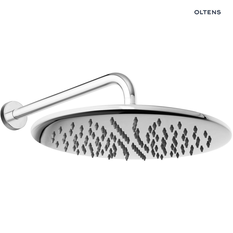 Sondera Lagan deszczownica 30 cm okrągła z ramieniem ściennym chrom OLTENS 36013100