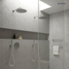 Sondera Lagan deszczownica 30 cm okrągła z ramieniem ściennym chrom OLTENS 36013100