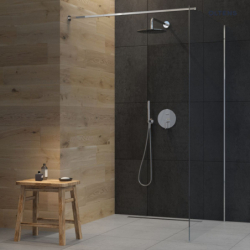 Sondera Lagan deszczownica 30 cm okrągła z ramieniem ściennym chrom OLTENS 36013100