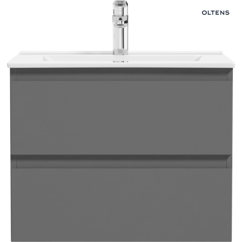 Vernal umywalka z szafką 60 cm grafit mat OLTENS 68000400