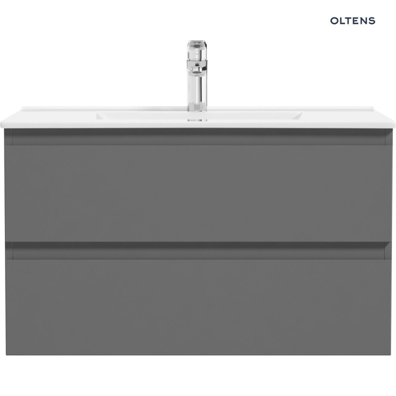 Vernal umywalka z szafką 80 cm grafit mat OLTENS 68001400