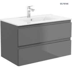 Vernal umywalka z szafką 80 cm grafit mat OLTENS 68001400