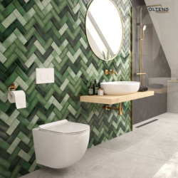 Zestaw Hamnes miska WC wisząca PureRim z powłoką SmartClean z deską wolnoopadającą Slim OLTENS 42515000
