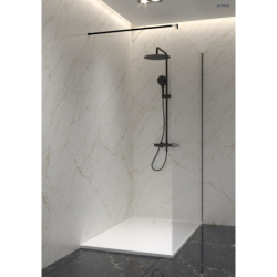 Bergytan brodzik 100x80 cm prostokątny RockSurface biały OLTENS 15100000