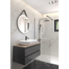Bergytan brodzik 100x80 cm prostokątny RockSurface biały OLTENS 15100000