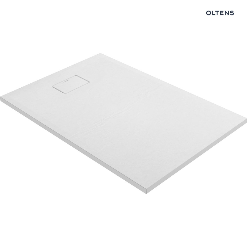 Bergytan brodzik 120x80 cm prostokątny RockSurface biały OLTENS 15103000