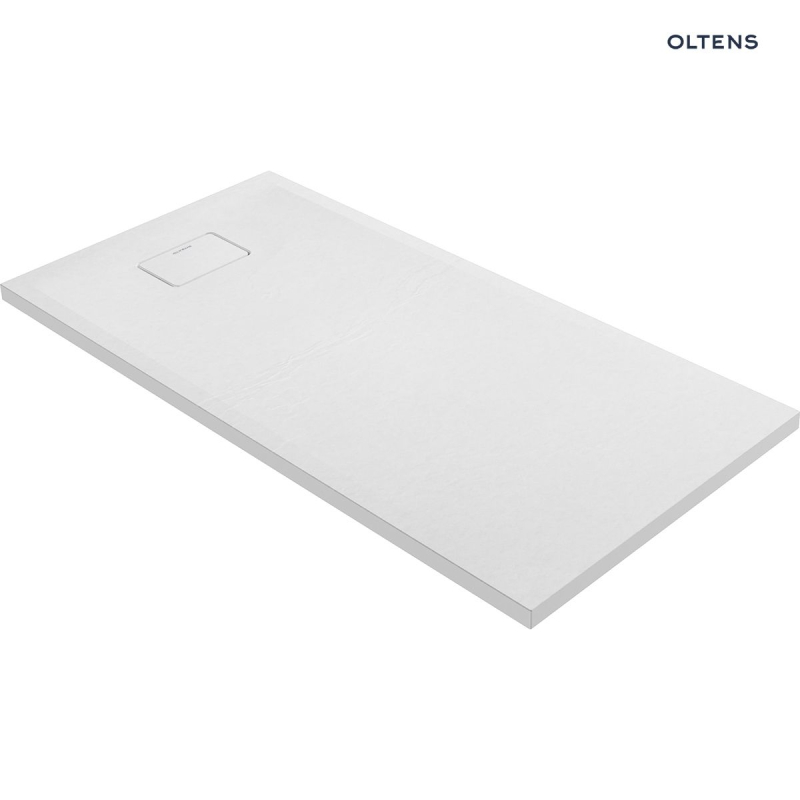 Bergytan brodzik 140x70 cm prostokątny RockSurface biały OLTENS 15105000