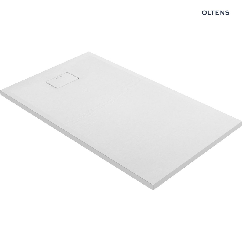 Bergytan brodzik 140x80 cm prostokątny RockSurface biały OLTENS 15106000