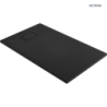 Bergytan brodzik 120x70 cm prostokątny RockSurface czarny mat OLTENS 15102300