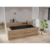 Molle bateria wannowo-prysznicowa podtynkowa 4-otworowa czarny mat OLTENS 34105300