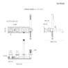 Molle bateria wannowo-prysznicowa podtynkowa 4-otworowa czarny mat OLTENS 34105300