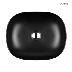Hamnes umywalka 49x39,5 cm nablatowa owalna czarny mat OLTENS 40300300