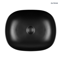 Hamnes umywalka 49x39,5 cm nablatowa owalna czarny mat OLTENS 40300300