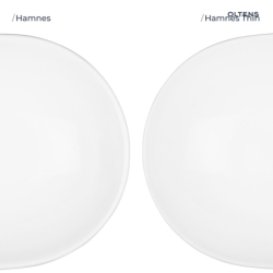 Hamnes Thin umywalka 62x42 cm nablatowa owalna biała OLTENS 41314000