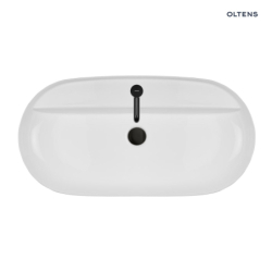 Hamnes Thin umywalka 80x40 cm nablatowa owalna biała OLTENS 41315000