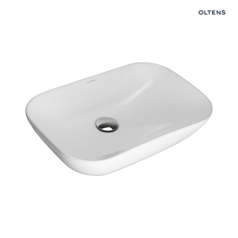 Solvig umywalka 51x34 cm nablatowa owalna biała OLTENS 40322000