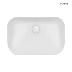 Solvig umywalka 51x34 cm nablatowa owalna biała OLTENS 40322000