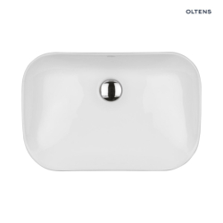 Solvig umywalka 51x34 cm nablatowa owalna biała OLTENS 40322000