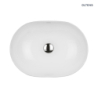 Hamnes Thin umywalka 49,5x35,5 cm nablatowa owalna z powłoką SmartClean biała OLTENS 40819000