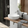 Hamnes Thin umywalka 49,5x35,5 cm nablatowa owalna z powłoką SmartClean biała OLTENS 40819000