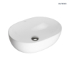 Hamnes Thin umywalka 49,5x35,5 cm nablatowa owalna z powłoką SmartClean biała OLTENS 40819000