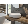 Hamnes Thin umywalka 60,5x41,5 cm nablatowa owalna z powłoką SmartClean biała OLTENS 40820000