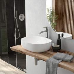 Hamnes Thin umywalka 60,5x41,5 cm nablatowa owalna z powłoką SmartClean biała OLTENS 40820000