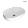 Hamnes Thin umywalka 60,5x41,5 cm nablatowa owalna z powłoką SmartClean biała OLTENS 40820000